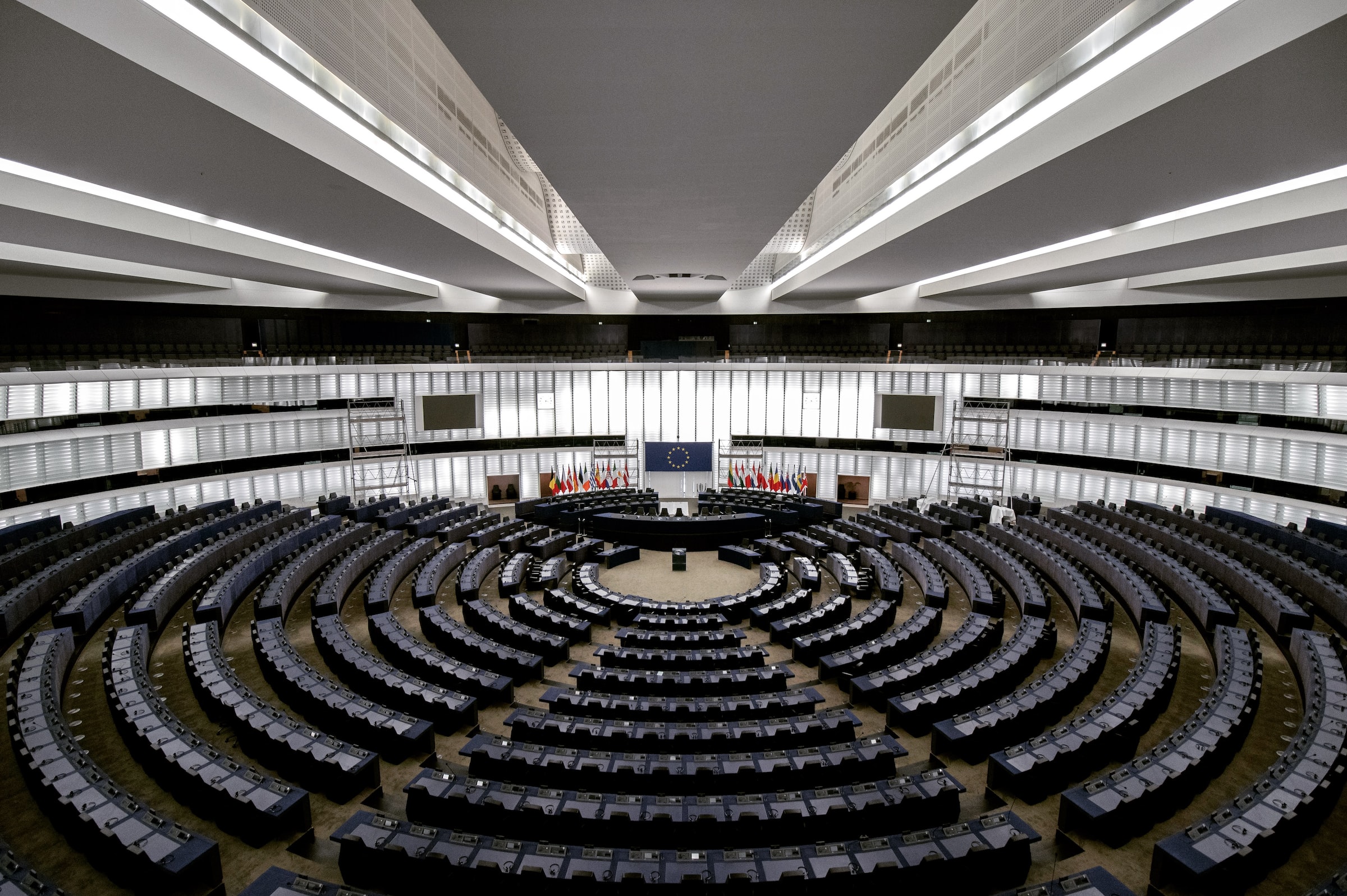 European Parliament session room