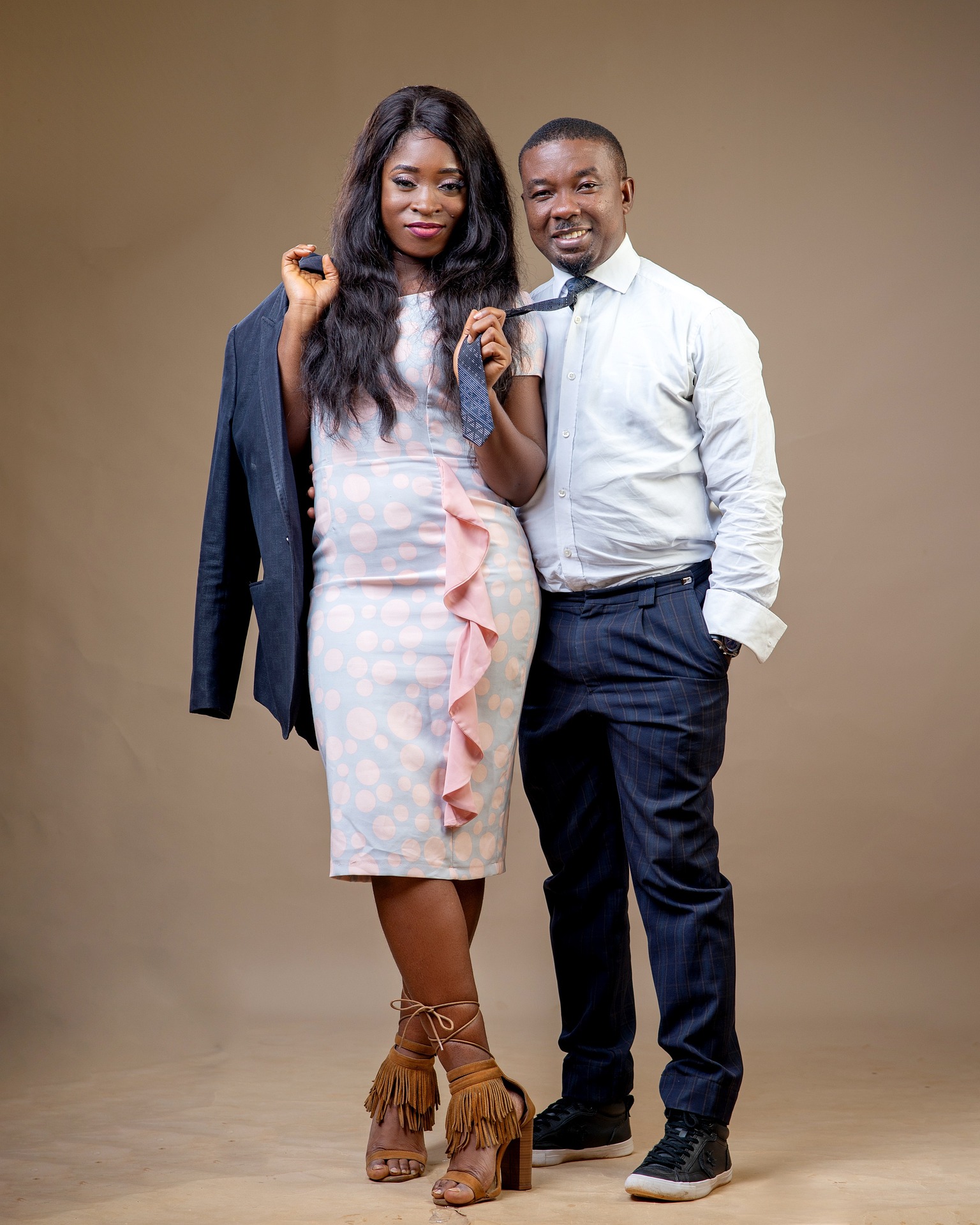 A Nigerian couple dressed up