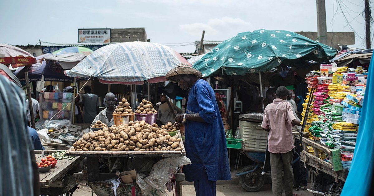 Nigerian vegetables market