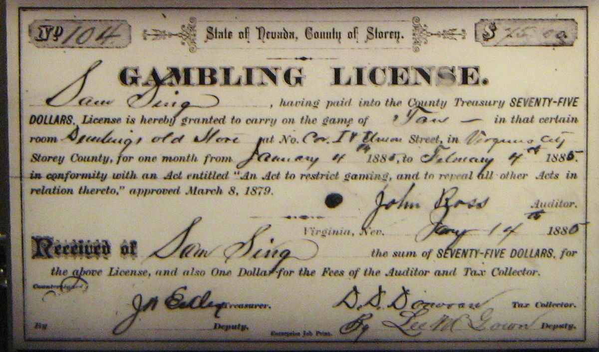 Gambling license
