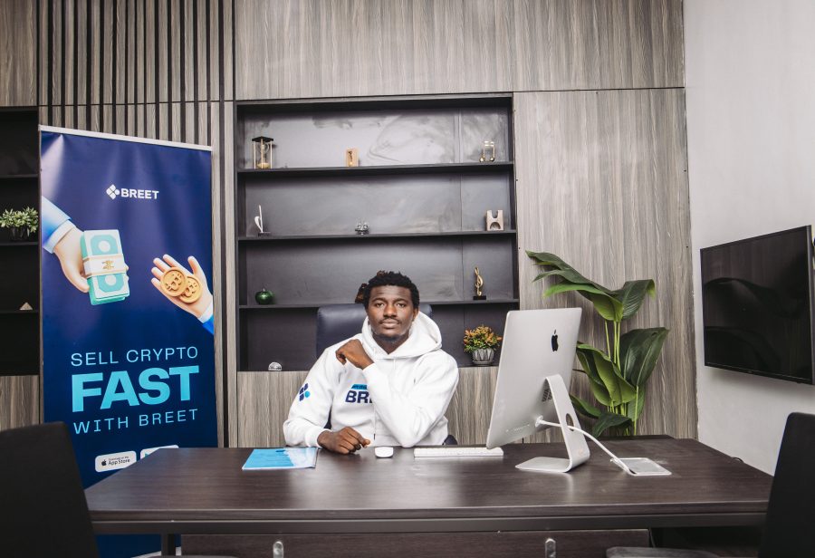 A Breet partner sitting in an office