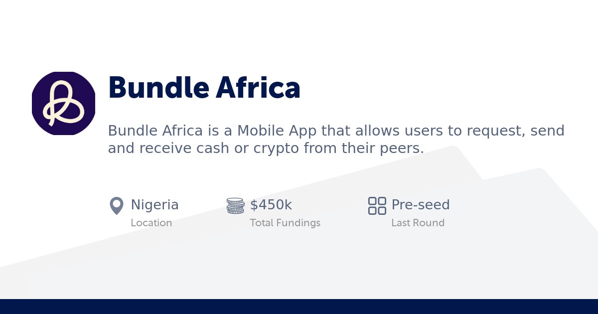 Mobile app interface for Bundle Africa